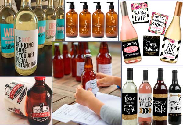 Glass bottle labeling